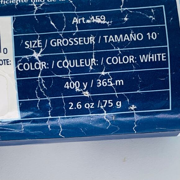 DMC Baroque Crochet Thread White 100% Cotton Super Mercerized Colorfast 165527 - Picture 8 of 9